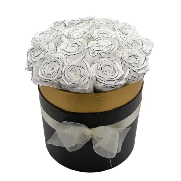 Comprar Caja de Rosas Preservadas en Barcelona | Flores Artificiales o Liofilizadas
