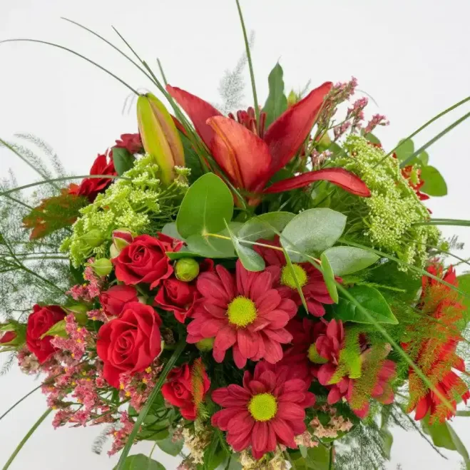 Comprar Minijarrón silvestre tonos rojos en Barcelona | Flores Navarro