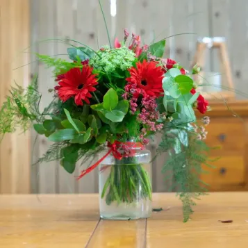 Comprar Minijarrón silvestre tonos rojos en Barcelona | Flores Navarro