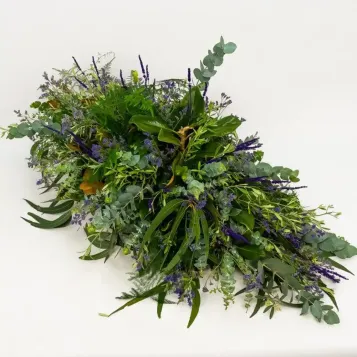 Cojín de verdes y lavanda | Entrega en Tanatorio