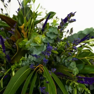Cojín de verdes y lavanda | Entrega en Tanatorio