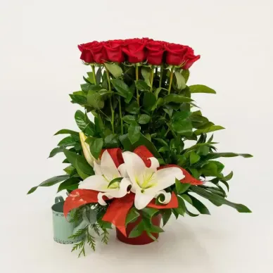 Comprar Vertical de 20 Rosas en Barcelona | Centros de Flores