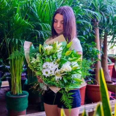 Comprar Ramo de Lilium, Margarita y Rosa en Barcelona | Ramos de Flores 2