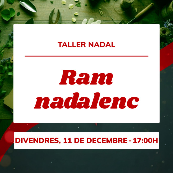 Taller ram nadalenc | Crea el teu bouquet amb flors i verds de Nadal
