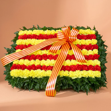 Compra Plafón Funerario Senyera en Barcelona | Flores para Difuntos