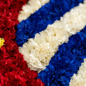 Comprar Plafón funerario del escudo del RCD Español en Barcelona | Plafones, cruces y corazones