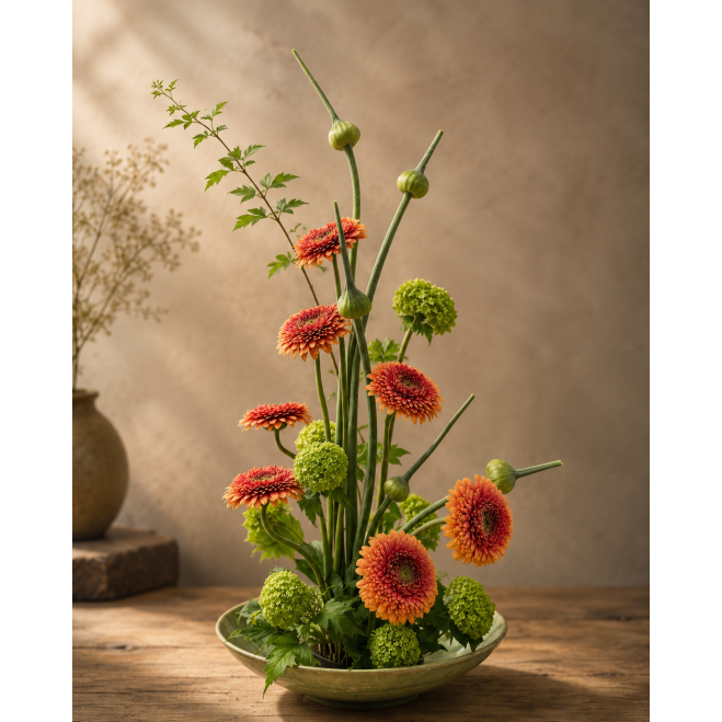 Taller intermedio de ikebana | Composición floral japonesa