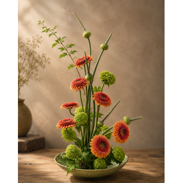 Taller intermedio de ikebana | Composición floral japonesa